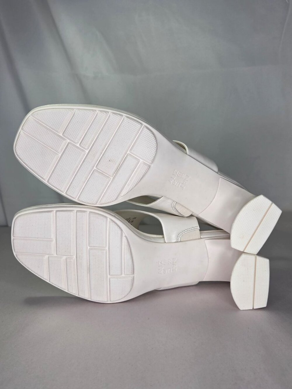 Naturalizer Navi Square Toe Dress Sandals - Warm White - Picture 5 of 11
